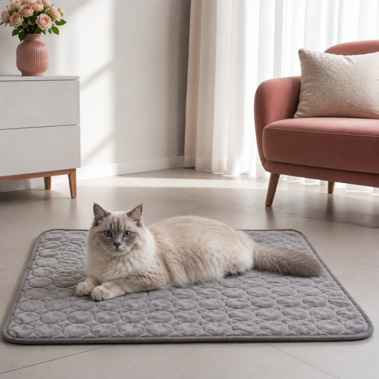 Cooling Mat — Self-Cooling Summer Sleep Pad for Cats