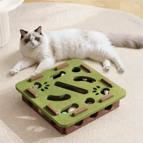Cat Puzzle Feeder Maze — Interactive Slow Feed Enrichment Board