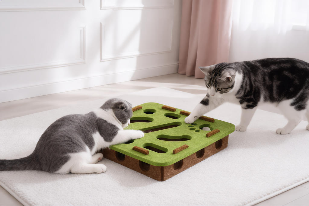 Cat Puzzle Feeder Maze — Interactive Slow Feed Enrichment Board