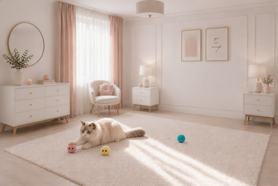 Interactive Chirping Cat Ball Toy — Electric Motion Squeaky Play